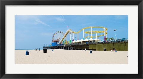 Framed Pacific park, Santa Monica Pier, Santa Monica, Los Angeles County, California, USA Print