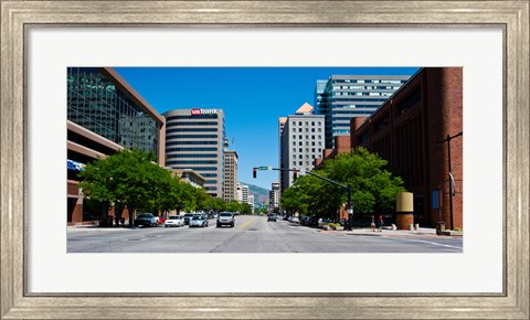 Framed Downtown Salt Lake City, Salt Lake City, Utah Print