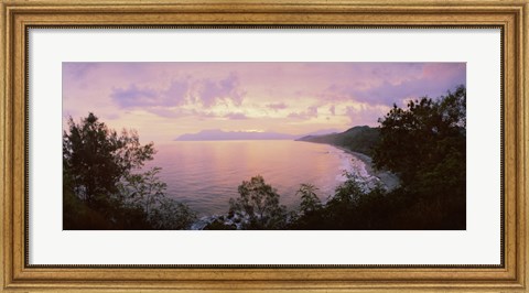 Framed Coastline, Flores Island, Indonesia Print