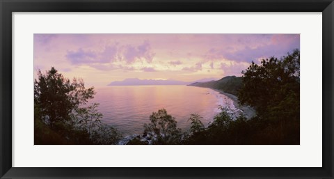 Framed Coastline, Flores Island, Indonesia Print