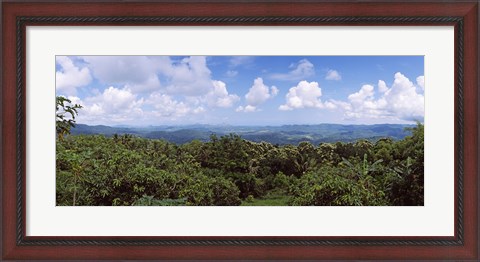 Framed Clouds over mountains, Flores Island, Indonesia Print