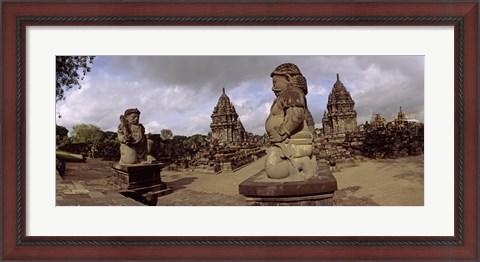 Framed Statues in 9th century Hindu temple, Indonesia Print