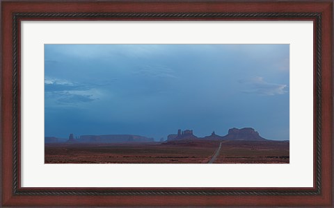 Framed Buttes Rock Formations Under a Stormy Sky Print