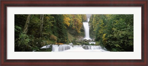 Framed Giessbach Falls on Lake Brienz, Bernese Oberland, Berne Canton, Switzerland Print