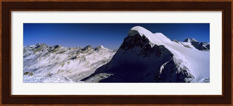 Framed Swiss Alps from Klein Matterhorn, Switzerland Print