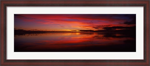 Framed Reflection of clouds in water, Rarotonga, Cook Islands, New Zealand Print