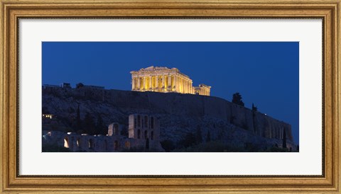 Framed Parthenon at dusk, Athens, Greece Print