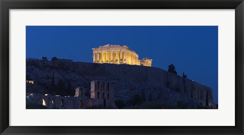 Framed Parthenon at dusk, Athens, Greece Print