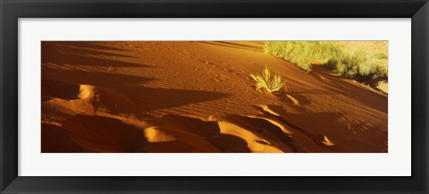 Framed Sand dunes in a desert, Jordan (horizontal) Print