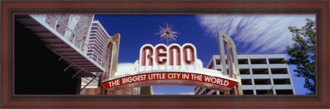Framed Reno Arch, Reno, Nevada Print