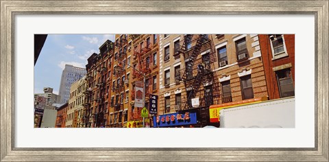 Framed Buildings in a street, Mott Street, Chinatown, Manhattan, New York City, New York State Print