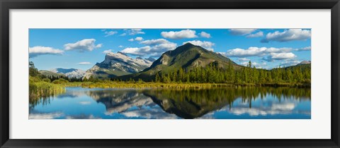 Framed Mount Rundle and Sulphur Mountain, Banff National Park, Alberta, Canada Print