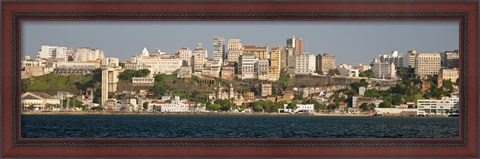 Framed City at the waterfront, Salvador, Bahia, Brazil Print