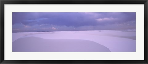 Framed White Sand Dunes in New Mexico Print