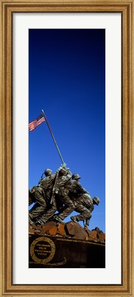 Framed Iwo Jima Memorial at Arlington National Cemetery, Arlington, Virginia, USA Print