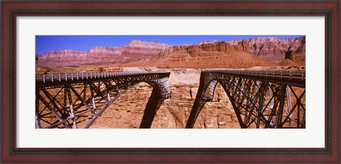 Framed Navajo Bridge at Grand Canyon National Park, Arizona Print