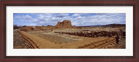 Framed Church ruins, Pecos National Historical Park, New Mexico, USA Print