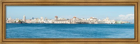 Framed Havana Harbor seen from east side at Regla Ferry Dock, Havana, Cuba Print