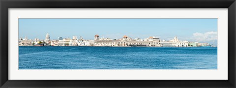 Framed Havana Harbor seen from east side at Regla Ferry Dock, Havana, Cuba Print