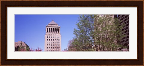 Framed Low angle view of a government building, Civil Courts Building, St. Louis, Missouri, USA Print