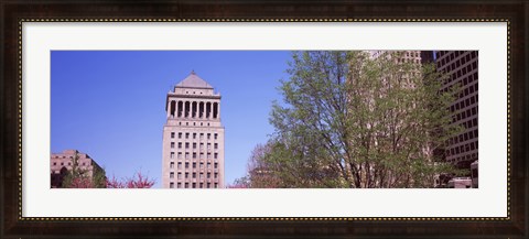 Framed Low angle view of a government building, Civil Courts Building, St. Louis, Missouri, USA Print