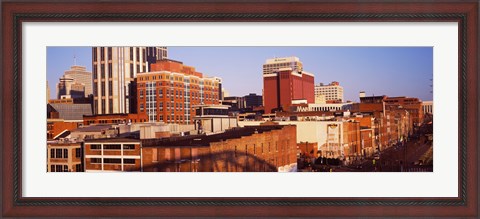 Framed Buildings in a downtown district, Nashville, Tennessee Print