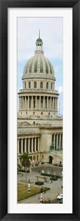 Framed Close Up of a Government building in Havana, Cuba Print