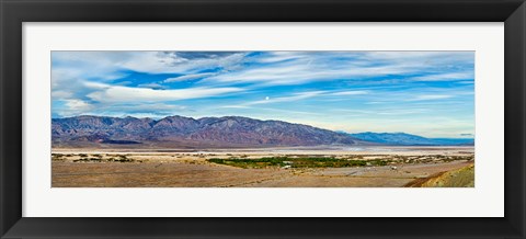 Framed Landscape with mountain range in the background, Furnace Creek Ranch, Death Valley, Death Valley National Park, California, USA Print