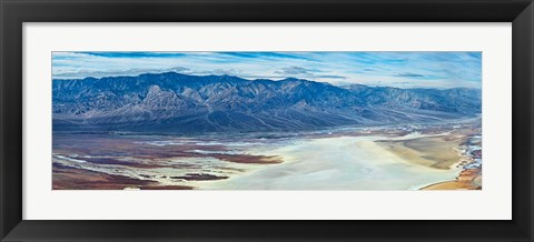 Framed Salt flats viewed from Dantes View, Death Valley, Death Valley National Park, California Print