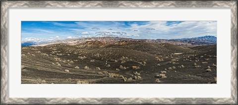 Framed Ubehebe Lava Fields, Ubehebe Crater, Death Valley, Death Valley National Park, California, USA Print