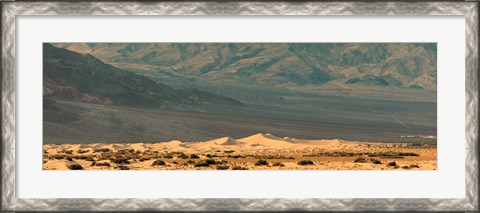 Framed Sand dunes in a desert, Death Valley, Death Valley National Park, California, USA Print