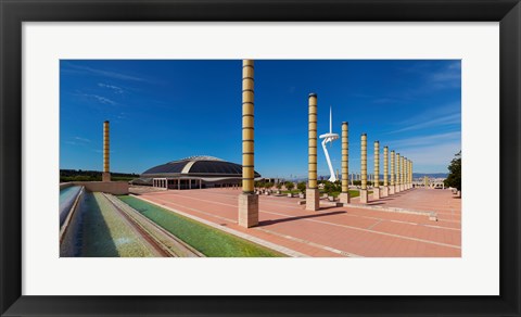 Framed Calatrava Tower at Olympic Ring in Montjuic, Barcelona, Catalonia, Spain Print