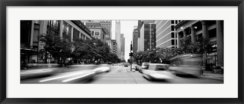 Framed Michigan Avenue, Chicago, Illinois, USA Print