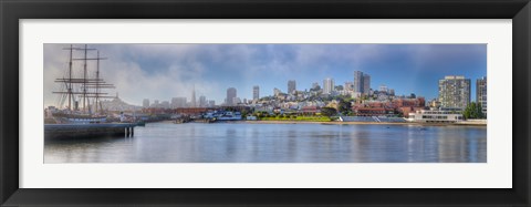 Framed Buildings at the waterfront, Fisherman&#39;s Wharf, San Francisco, California, USA Print