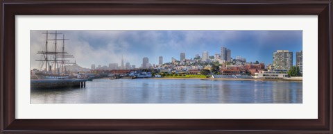 Framed Buildings at the waterfront, Fisherman&#39;s Wharf, San Francisco, California, USA Print