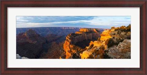 Framed Wotans Throne from Cape Royal, North Rim, Grand Canyon National Park, Arizona, USA Print