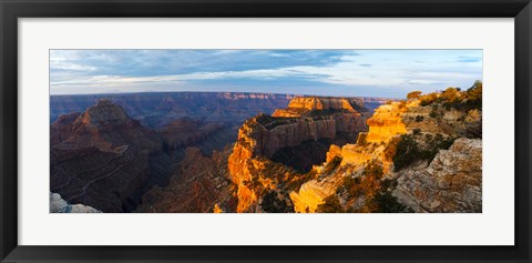 Framed Wotans Throne from Cape Royal, North Rim, Grand Canyon National Park, Arizona, USA Print