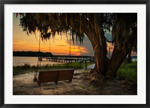 Framed Savannah Sunset Print