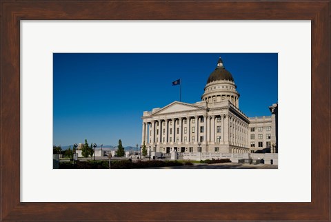 Framed Facade of Utah State Capitol Building, Salt Lake City, Utah Print