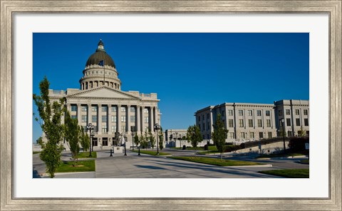 Framed Facade of a Government Building, Utah State Capitol Building, Salt Lake City, Utah Print