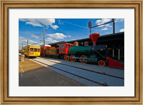 Framed Chattanooga Choo Choo at the Creative Discovery Museum, Chattanooga, Tennessee, USA Print
