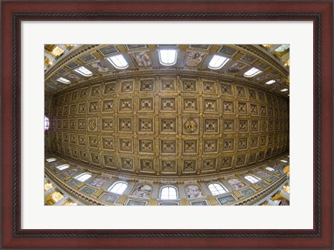 Framed Ceiling details of a church, St. Peter&#39;s Basilica, St. Peter, Chains, Rome, Lazio, Italy Print