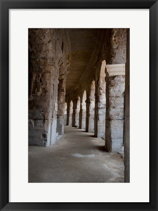 Framed Columns of amphitheater, Arles Amphitheatre, Arles, Bouches-Du-Rhone, Provence-Alpes-Cote d&#39;Azur, France Print