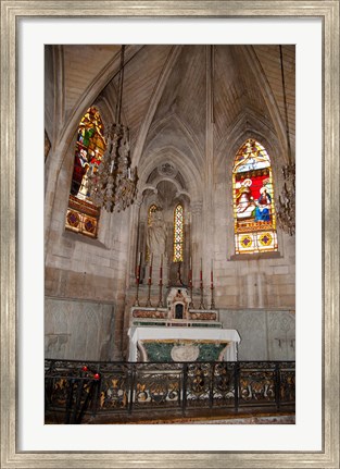 Framed Interiors of the Church Of St. Trophime, Arles, Bouches-Du-Rhone, Provence-Alpes-Cote d&#39;Azur, France Print