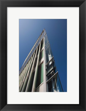 Framed Low angle view of a modern building, 2DF Building, Hamburg, Germany Print