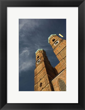 Framed Low angle view of a church, Munich Cathedral, Munich, Bavaria, Germany Print