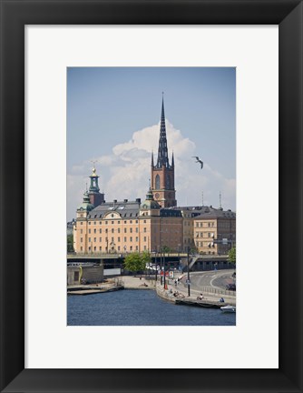 Framed Spire, Gamla Stan, Stockholm, Sweden Print