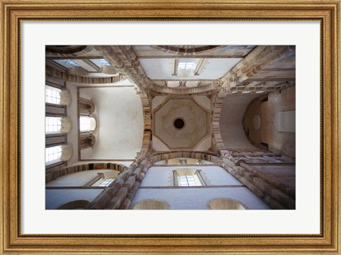 Framed Low angle view of ceiling of an abbey, Cluny Abbey, Maconnais, Saone-et-Loire, Burgundy, France Print