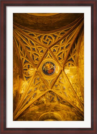 Framed Interiors of Cathedrale Saint-Etienne, Toulouse, Haute-Garonne, Midi-Pyrenees, France Print