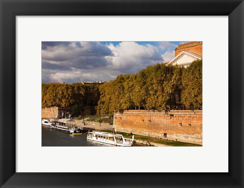 Framed Quai de la Daurade, Toulouse, Midi-Pyrenees, France Print